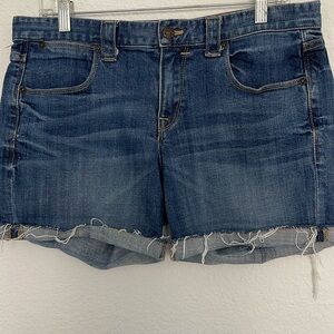 J . Crew size 8 denim shorts no flaws zipper and button casual wear for fun